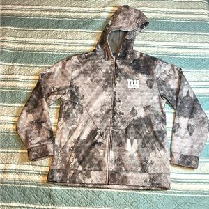 NFL Reebok On Field New York Giants Zip Up Hoodie Size Medium Military United